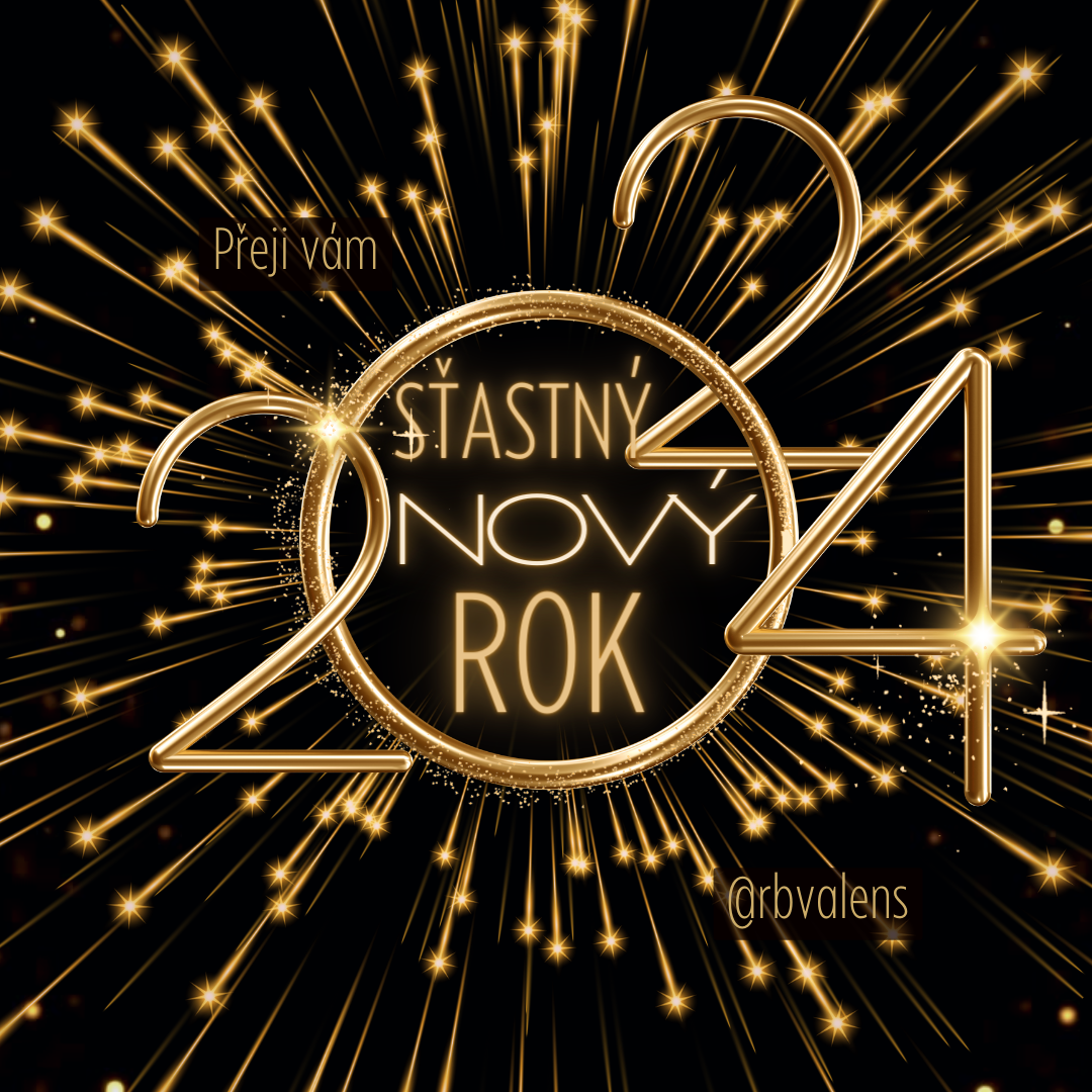 Black and Gold Elegant Happy New Year Animated Social Media